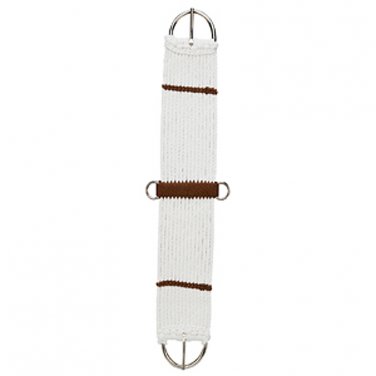 34 inch WEAVER LEATHER HORSE TACK WHITE RAYON 15 STRAND CINCH