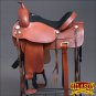 TO106-F HILASON TREELESS WESTERN TRAIL BARREL RACING SADDLE 17"