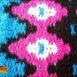 FE335-F HILASON WESTERN NEW ZEALAND WOOL HORSE SADDLE BLANKET PINK BLUE BLACK