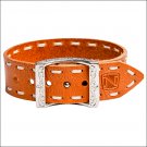 NOBLE OUTFITTERS CONTRAST STITCH ADJUSTABLE LEATHER BRACELET NATURAL TAN