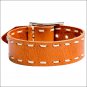 NOBLE OUTFITTERS CONTRAST STITCH ADJUSTABLE LEATHER BRACELET NATURAL TAN