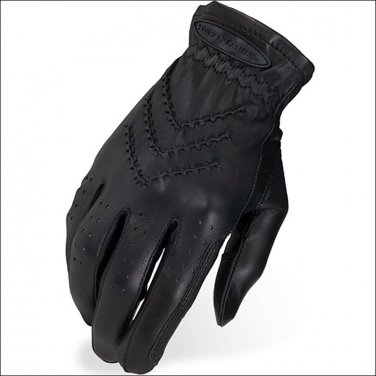 SIZE 06 BLACK HERITAGE TRADITIONAL SHOW RIDING GLOVES HORSE EQUESTRIAN