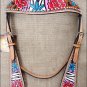 S510 NEW HILASON WESTERN HAND PAINT LEATHER HORSE BRIDLE HEADSTALL BREAST COLLAR