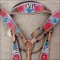 S510 NEW HILASON WESTERN HAND PAINT LEATHER HORSE BRIDLE HEADSTALL BREAST COLLAR