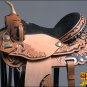 TT200V1-F HILASON WESTERN FLEX TREE BARREL RACING TRAIL RIDING SADDLE 14"