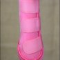 SMALL HILASON PINK HORSE FRONT REAR LEG PROTECTION ULTIMATE SPORTS BOOT 4 PACK