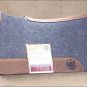 NFC7 BAYOU WEST GREY CONTOURED WOOL FELT NEOPRENE HORSE SADDLE PAD MADE IN USA