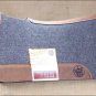 NFC7 BAYOU WEST GREY CONTOURED WOOL FELT NEOPRENE HORSE SADDLE PAD MADE IN USA