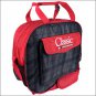 CLASSIC EQUINE SINGLE COMPARTMENT NYLON BASIC PADDED STRAP ROPE BAG PLAID RED