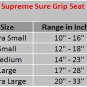 X LARGE SUPREME ANTI SLIP SURE GRIP SADDLE SEAT COVER BARREL SHOW RIDE BLACK