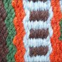 HILASON WESTERN NEW ZEALAND WOOL HORSE SADDLE BLANKET BROWN ORANGE DARK GREEN