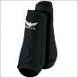 SMALL RELENTLESS ALL AROUND EQUINE HORSE LEG SPORT FRONT BOOTS BLACK