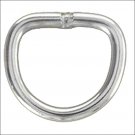 1" HILASON WESTERN HORSE TACK WELDED WIRE NICKEL PLATED DEE RING 100 SET