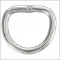 1" HILASON WESTERN HORSE TACK WELDED WIRE NICKEL PLATED DEE RING 100 SET