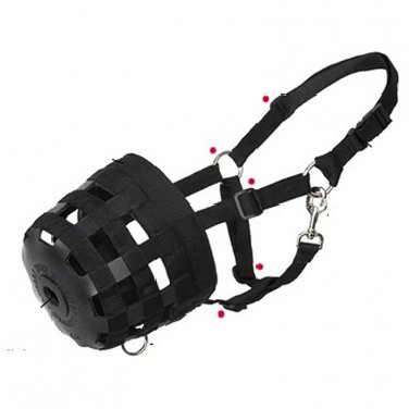 LARGE NEW HILASON BEST FRIEND DELUXE HORSE GRAZING MUZZLE  BLACK