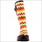 M&F WESTERN WOMENS LADIES LEANNE CHEVRON ROUND TOE LEG RAIN BOOTS