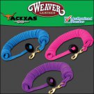 3/4x25ft WEAVER COTTON ROUND HORSE LUNGE LINE W/ RUBBER STOPPER BRASS SNAP