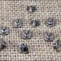 1/4" HILASON WESTERN HORSE SADDLE FLOWER CHICAGO SCREW NICKEL PLATED 50 SET