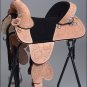 TW101-F HILASON TREELESS WESTERN TRAIL BARREL RACING LEATHER HORSE SADDLE 17"
