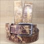 34 inch JUSTIN TAN WESTERN MEN'S TAILGUNNER LEATHER BELT