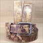 34 inch JUSTIN TAN WESTERN MEN'S TAILGUNNER LEATHER BELT