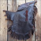 CK310-F HILASON YOUTH PRO RODEO BRONC BULL-RIDING SMOOTH LEATHER CHINKS CHAPS