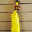 YELLOW HILASON WESTERN TACK HORSE POLY SOFT LEAD ROPES W/ BRASS PLATED SNAP