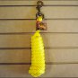 YELLOW HILASON WESTERN TACK HORSE POLY SOFT LEAD ROPES W/ BRASS PLATED SNAP