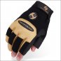 HERITAGE FARRIER WORK GLOVES HORSE EQUESTRIAN BLACK/TAN