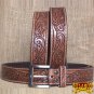GM302-F HILASON HAND MADE HEAVY DUTY BUFFALO HIDE LEATHER STICHED BELT 44"