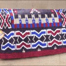 FEP158 MADE IN USA HILASON WESTERN WOOL FELT SADDLE BLANKET PAD RED BLUE WHITE
