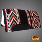 MADE IN USA FE268-F HILASON WESTERN FELT SADDLE BLANKET PAD BLACK BLUE WHITE