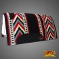 MADE IN USA FE268-F HILASON WESTERN FELT SADDLE BLANKET PAD BLACK BLUE WHITE