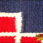 MADE IN USA F245 HILASON WESTERN WOOL FELT SADDLE BLANKET PAD BLUE WHITE RED