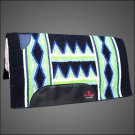 MADE IN USA F118-F HILASON WESTERN WOOL FELT SADDLE BLANKET PAD BLACK GREEN BLUE