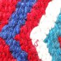 MADE IN USA FE275-F HILASON WESTERN FELT SADDLE BLANKET PAD RED BLUE WHITE