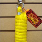 NEON LEMON HORSE TACK BRAIDED POLY LEAD ROPE W/ BUFFALO SNAP SOLID 5/8 X 9