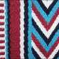 MADE IN USA HILASON WESTERN WOOL FELT SADDLE BLANKET PAD RED TURQUOISE WHITE
