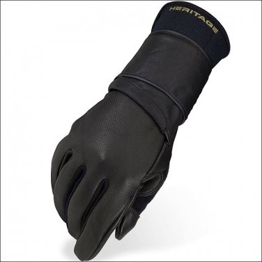 06 HERITAGE PRO 8.0 BULL RIDING GLOVES HORSE EQUESTRIAN (RIGHT HAND)