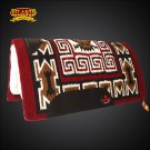 MADE IN USA FE314-F HILASON WESTERN WOOL FELT SADDLE BLANKET PAD MEHROON WHITE