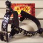 HILASON DIAMOND PATTERN ANTIQUE BROWN MEN SPURS