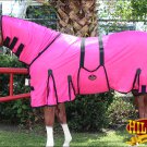72" HILASON POLY AIRFLOW MESH HORSE FLY SHEET W/ NECK COVER & BELLY WRAP PINK
