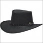 X LARGE CONNER HANDMADE BC HATS STOCKMEN SUEDE AUSTRALIAN LEATHER HAT BLACK