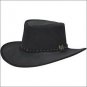 X LARGE CONNER HANDMADE BC HATS STOCKMEN SUEDE AUSTRALIAN LEATHER HAT BLACK