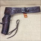 42 in RIGHT HAND TOOL CALIBER 44/45 LEATHER WESTERN COWBOY GUN RIG HOLSTER BROWN