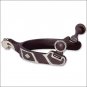 CLASSIC EQUINE MEDIUM SIZE DIAMOND DESIGN SPUR BLUNT ROWEL