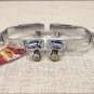 HILASON MEN ROPING SPURS OVERLAY DESIGN WITH GERMAN SILVER ENGRAVED TRIM