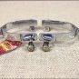HILASON MEN ROPING SPURS OVERLAY DESIGN WITH GERMAN SILVER ENGRAVED TRIM