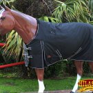 70" HILASON 1200D WINTER WATERPROOF 400GSM POLY TURNOUT HORSE BLANKET BLACK