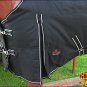 70" HILASON 1200D WINTER WATERPROOF 400GSM POLY TURNOUT HORSE BLANKET BLACK